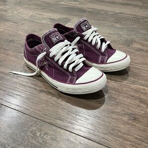 Converse Purple and White Women's Sneakers